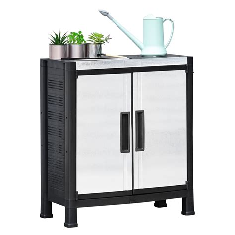 garden metal storage box|waterproof outdoor metal storage cabinet.